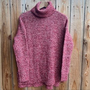 J. CREW Marled Italian Wool Blend Turtleneck